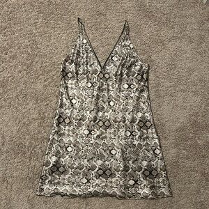 Victoria's Secret Snake Print Slip Dress NWOT